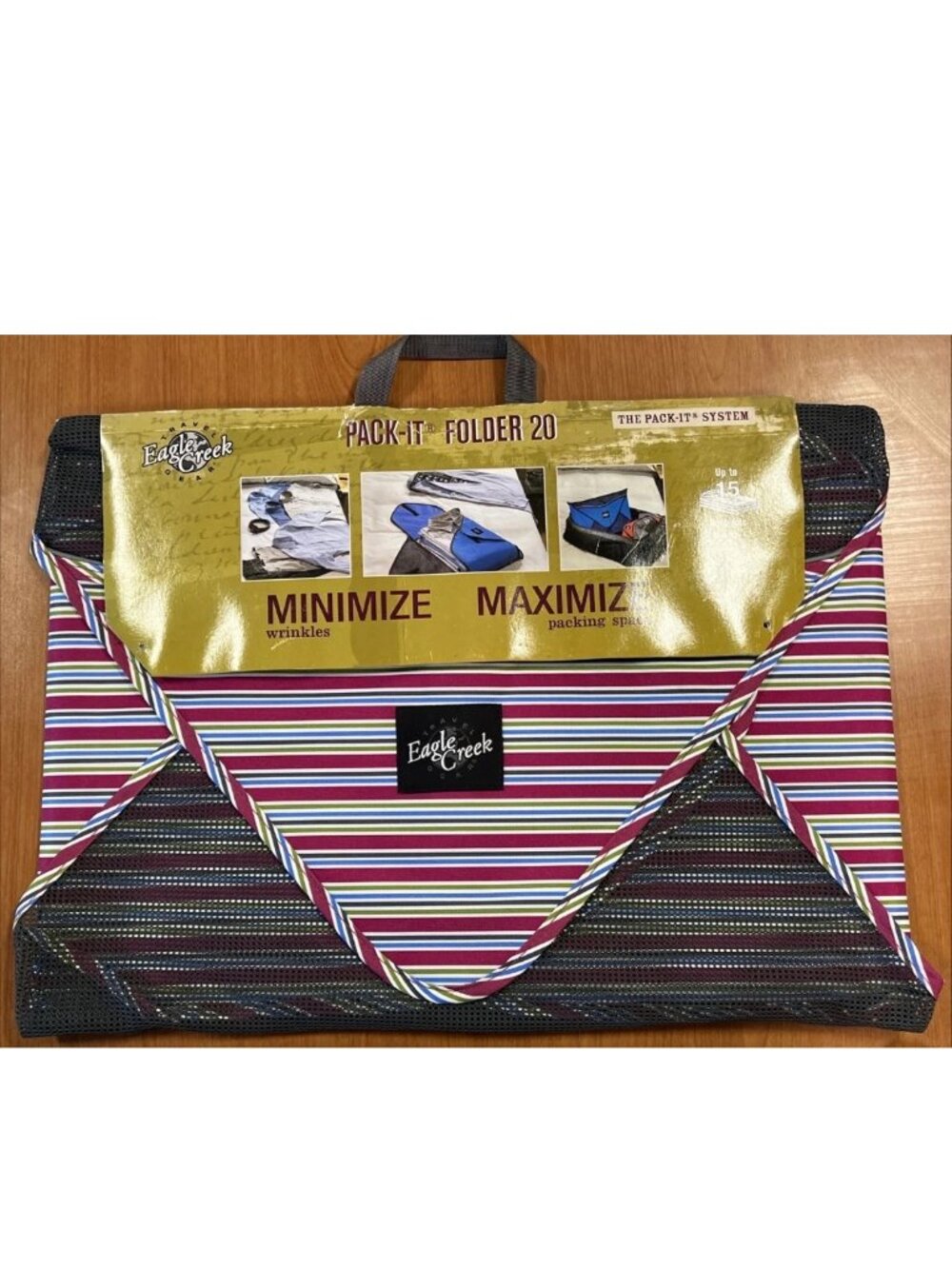 Eagle Creek Pack-It Folder 20 Large Striped Garment Organizer NWT